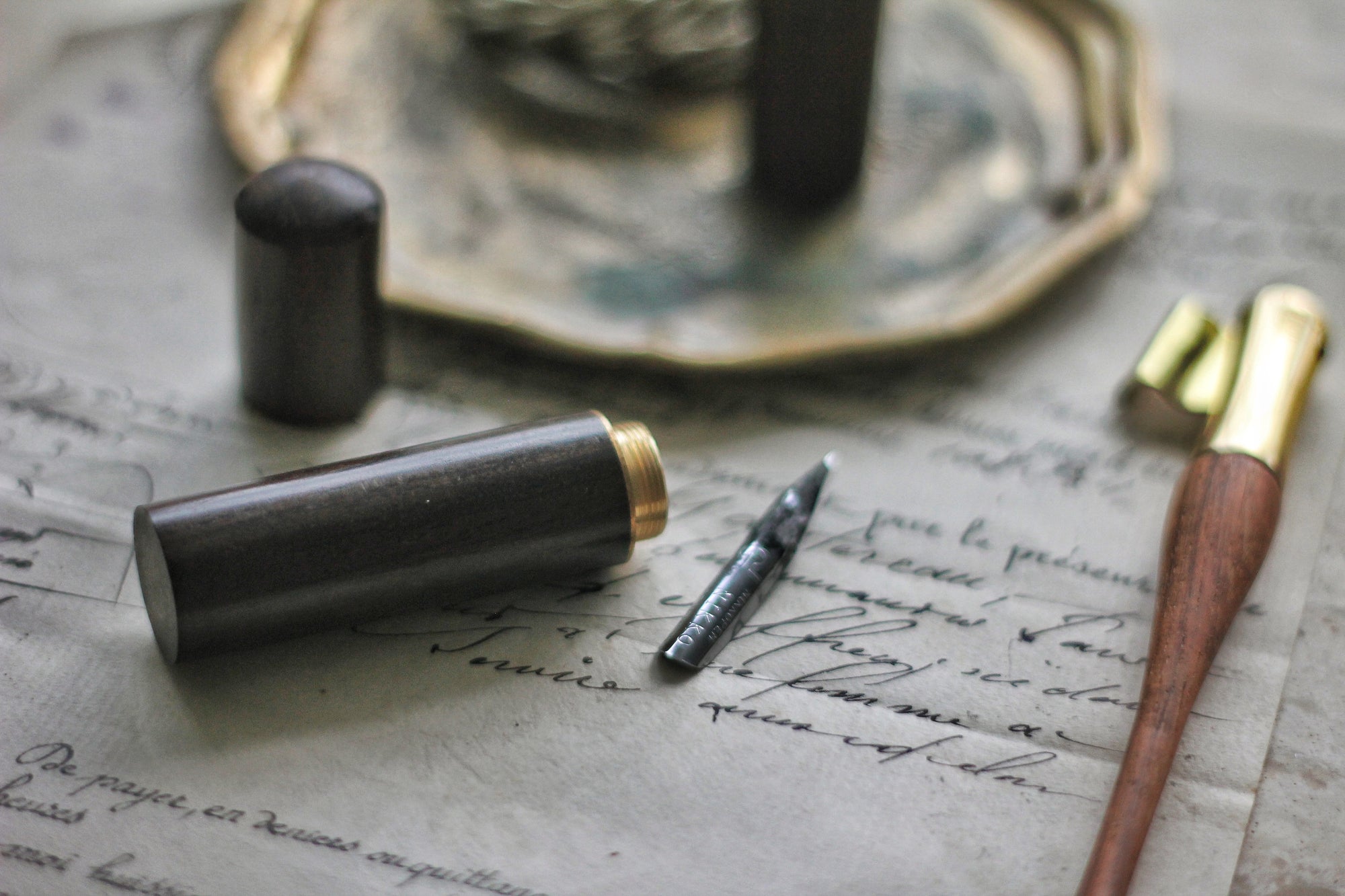 Oblique Calligraphy Pen Holder